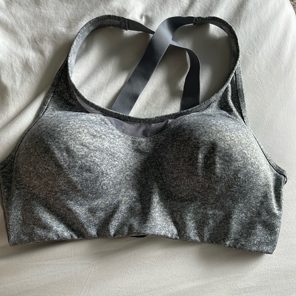 Light gray sports bra